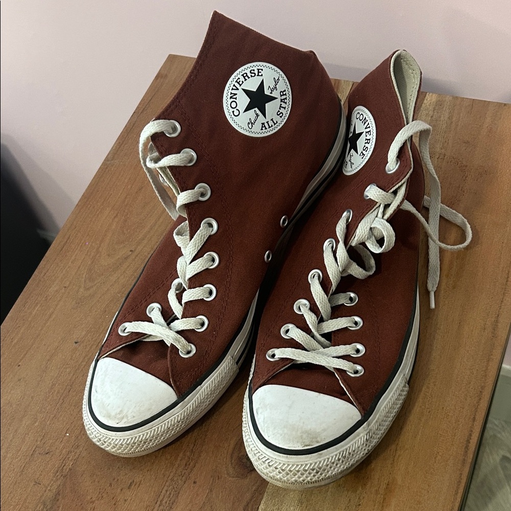 Converse Men's High-Top Sneakers - Reddish Brown